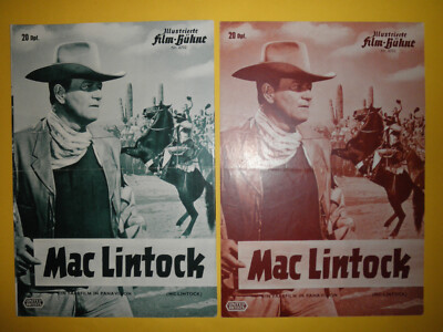 IFB 6702 / 2 x Mac Lintock / John Wayne, Maureen O'Hara / FARB-VARIANTEN SELTEN