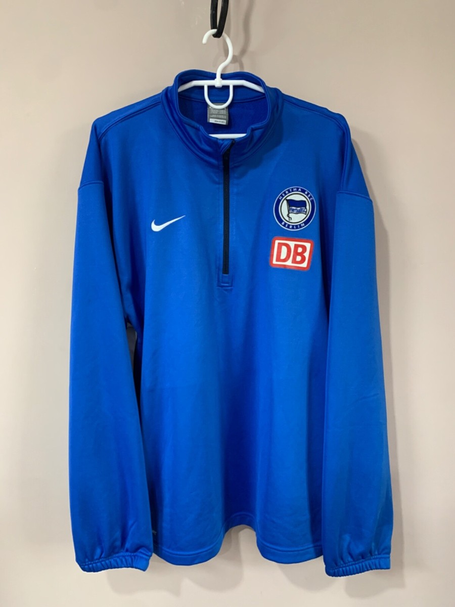 Hertha Berlin 1/4 Zip Training Football Sweatshirt Nike Soccer