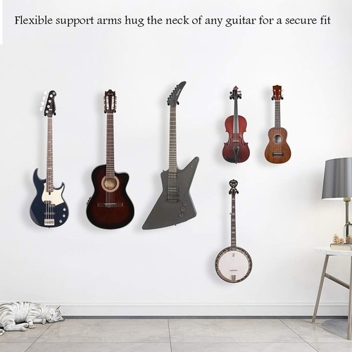 4PCS Heavy Duty Guitar Hanger Stand Holder Hooks Display Wall Mount Fast Ship US - Picture 2 of 13