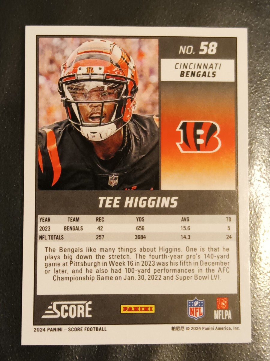 2024 Score - #58 Tee Higgins - Cincinnati Bengals 🐅 | eBay