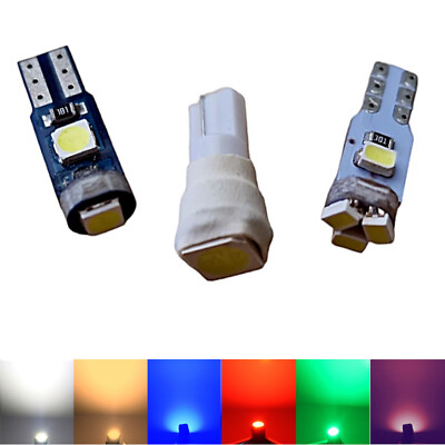 12V T5 W1.2W LED weiß warmweiß rot blau grün Glassockel Lampe Tachobeleuchtung