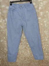 Gitano Women's Vintage Light Wash Blue High Waisted Tapered Leg Denim Jeans- 14S