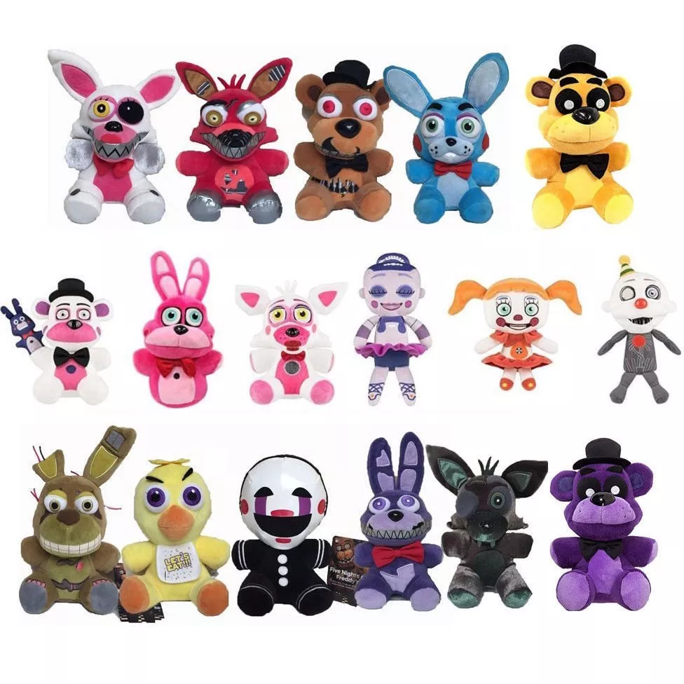 18cm FNAF Plush Toys Freddy Fazbear Bear Foxy Rabbit Bonnie Chica Peluche  Juguetes 5 Nights At Freddy Plushie Fnaf Plush Toys in 2023