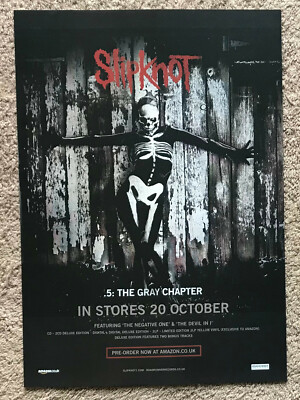 SLIPKNOT - 5: THE GRAY CHAPTER 2014 Full page UK magazine ad