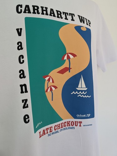 Mens Carhartt WIP Vacanze Short Sleeve T-Shirt Classic Crew Tee S-XXL RRP £45 - Picture 13 of 15