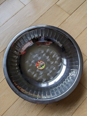 Contemporary Flutes Abstract Salad,Fruit Serving Bowl 18/8 Stainless Steel 10x3''