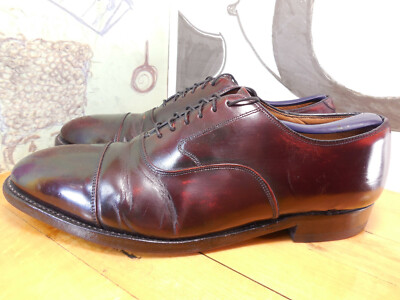 Johnston & Murphy Optima Burgundy Leather Cap Toe Oxfords Men's