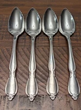 4 x Grapefruit Spoon Oneida Community CHATELAINE Stainless Glossy Flatware 