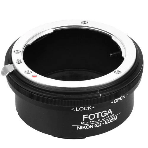 FOTGA Lens Mount Adapter for Nik0n G F AI AIS  AF-S lens for EOS M50 Mark II M50 - Image 2 of 3
