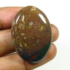 Naturale Ematite Cabochon 36x26 MM Fatto a Mano Ovale Liscio Gemma 50 Cts BO-155