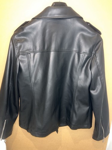 NWOT Women Black Outfit Biker Jacket Express Sz Large New - Picture 3 of 3