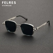 Men Metal Square Fashion Punk Sunglasses Retro Outdoor Party Shade Glasses UV400