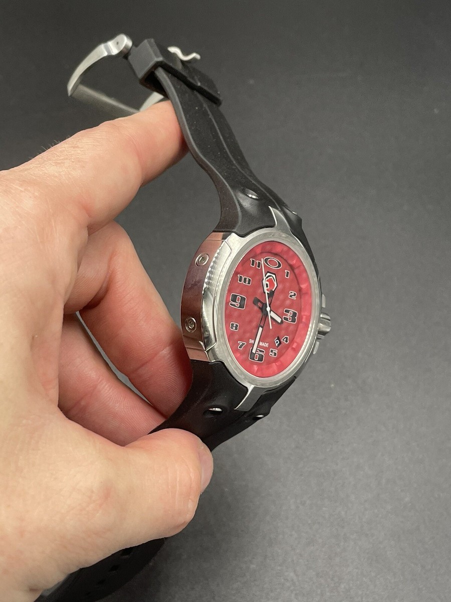 Oakley Bottlecap Matco W/ Red Dial Watch new | eBay display picture 3