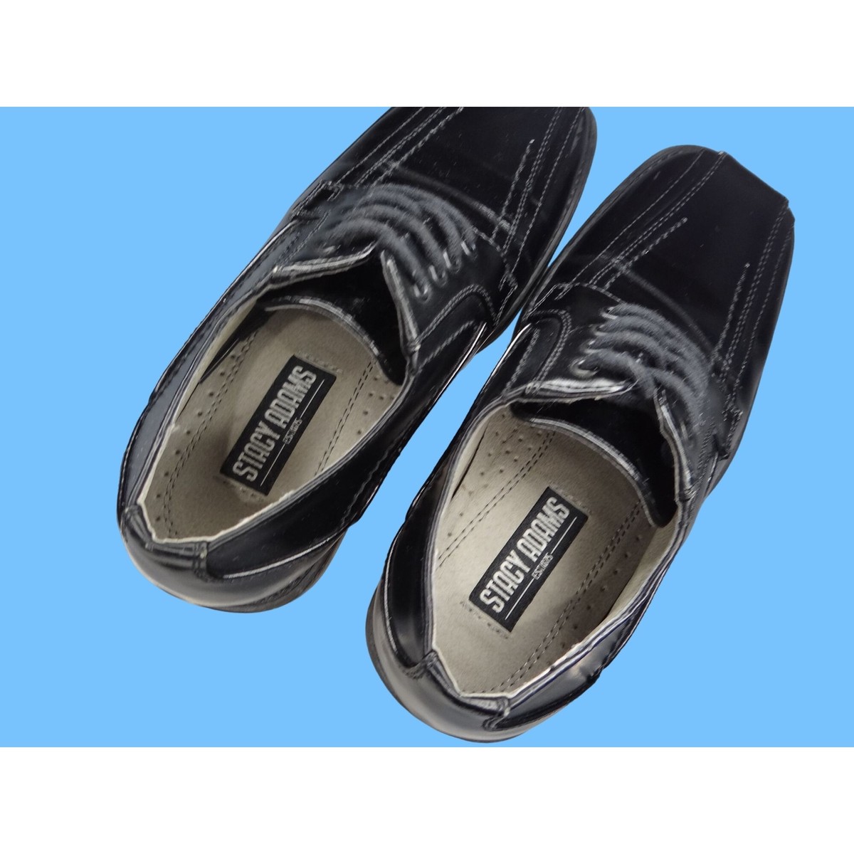 Stacy Adams Black Vegan Leather Buckle Dress Shoes Size 9 Stacy Adams Men main image 4
