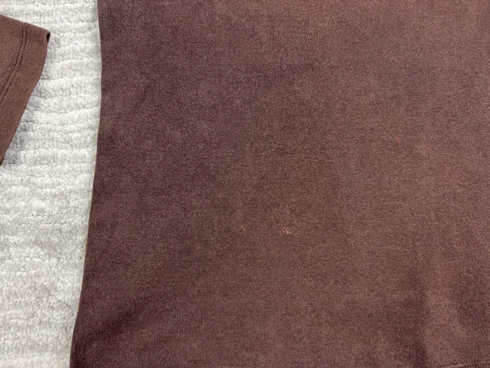 Camisa feminina BB Kings Blues Club Orlando Florida marrom pequena manga longa casual - Imagem 4 de 4