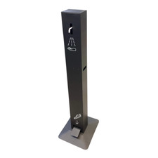 Desinfektionsmittelspender mit Fusspumpe Schwarz Spender 110 cm XXL TOP