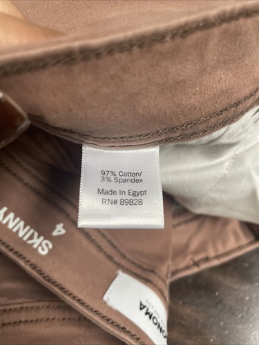 Sonoma Goods for Life Women's Tan Khaki Trousers Skinny pantssize 4 - Picture 13 of 13