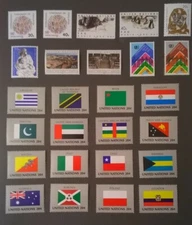 UN NY 1984  United Nations Scott 417-442  Complete MNH Year Set With Flags