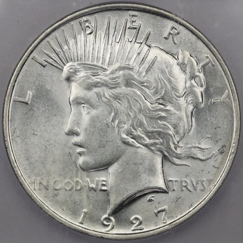 1927-D Peace Dollar - ICG MS 61