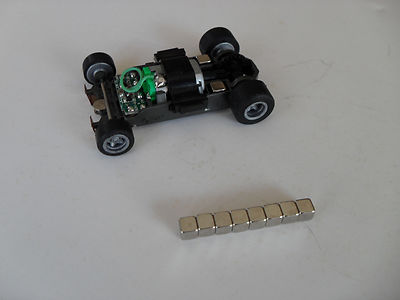 8 ''PIGGY-BACK'' HO SLOT CAR NEO TRACTION MAGNETS MEGA G   AFX Tomy