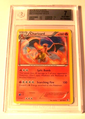 PSA 7 Charizard - 20/149 - 2012 Pokemon Boundaries Crossed Holo Rare NM