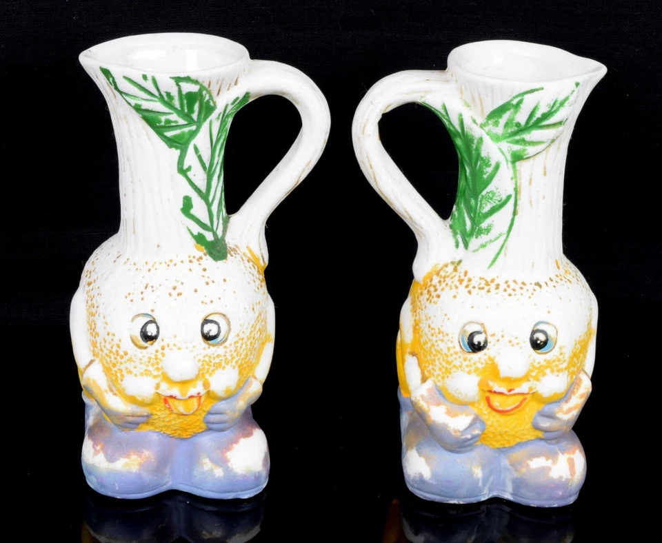 Alte Vintage Schöne Porzellan Blumentöpfe Schöne Dekorative Vase (2 Stück) - Bild 1 von 4