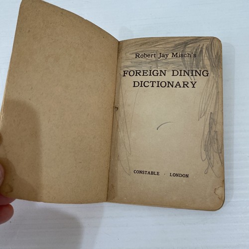 Foreign Dining Dictionary Vintage 1955 Pocket Size Guide to Food Menus Dishes - Imagen 4 de 15