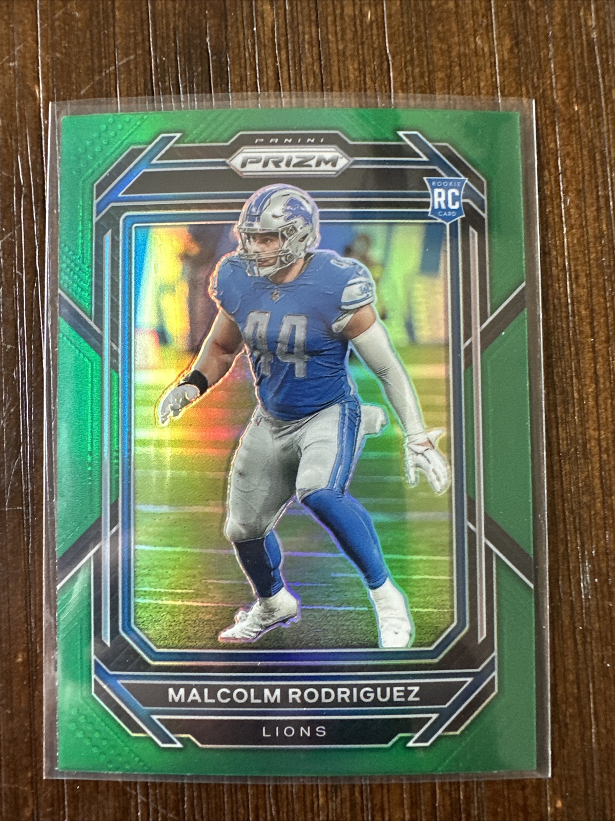 2022 Panini Prizm Football #350 MALCOLM RODRIGUEZ Green Prizm Rookie Card