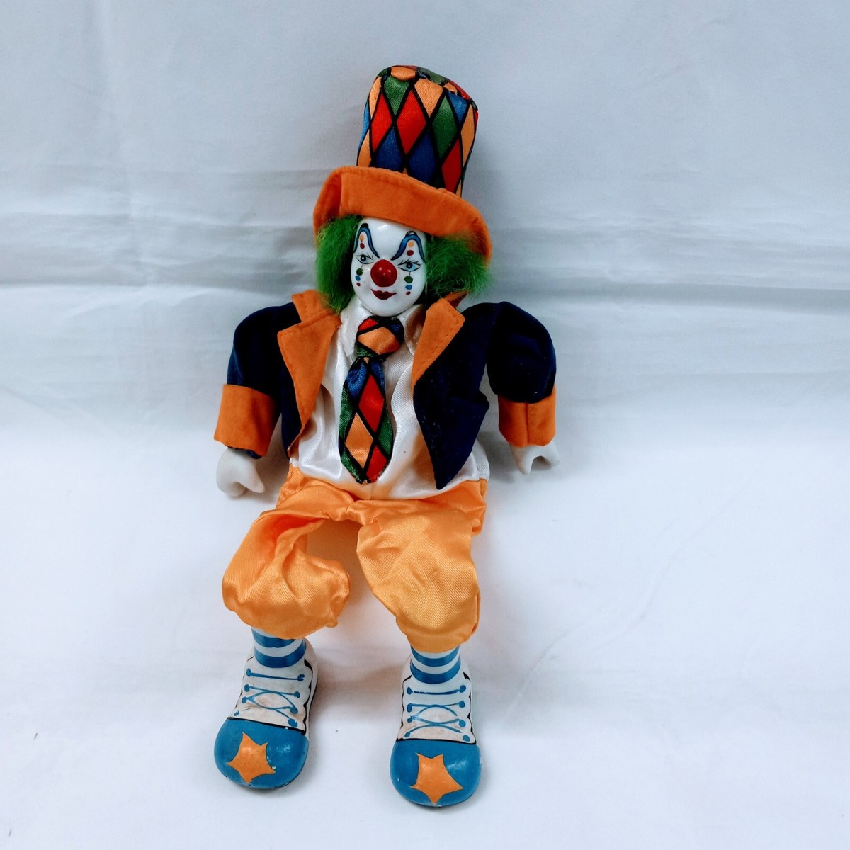 Cevik Clown Figurine USED ピエロ陶器人形置物 Cevik Clown