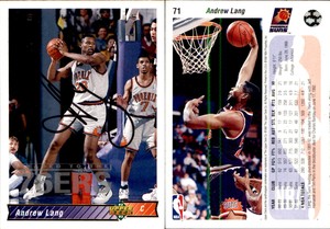 1992 Upper Deck Basketball Andrew Lang #71