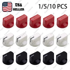 1/5/10 Pieces Plastic Flat Flush Head Guitar AMP Effect Pedal/Pointer Knobs