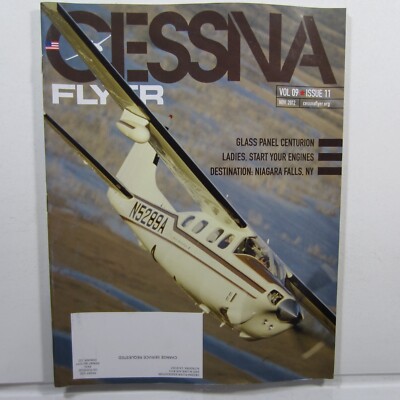 Cessna Flyer Nov 2012 Glass Panel Centurion Niagara Falls, Sennheiser S1 Headset
