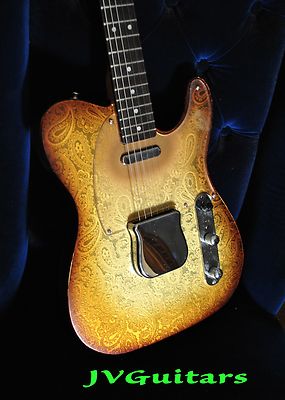 JVG Luthier built PAISLEY T AGED electric guitar proudly made in USA   JVGuitars