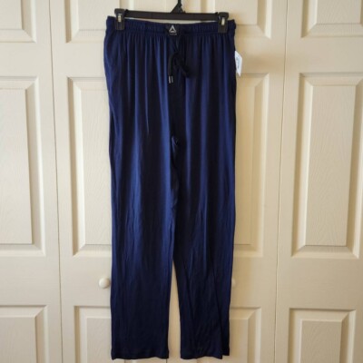 Reebok Sleepwear Lounge Pants Size L Navy Blue Super Soft with Pockets Stretchy