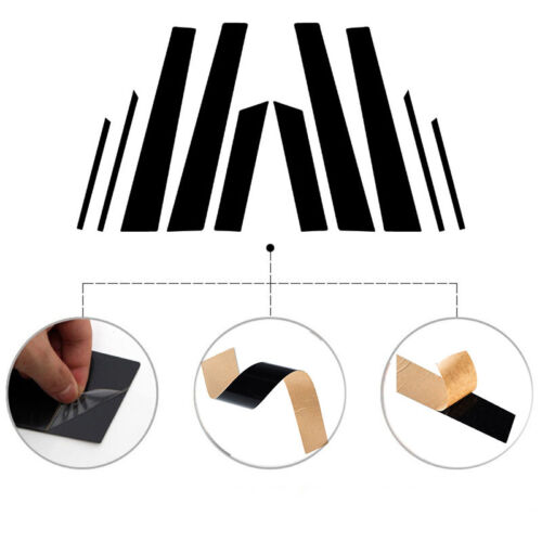 10Pcs Gloss Black Pillar Posts Door Cover Fit For Subaru XV Crosstrek 2013-2015 - Bild 11 von 14