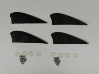 4 pieces of 1.75 inch fins for kiteboard kitesurfing kiteboarding flysurfing