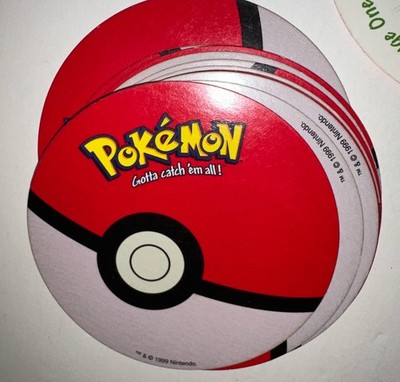 pokemon rummy card game 1999 Pokemon Rummy Card Game Round Cards with Case