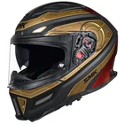 SMK Agnar Cyborg Black Gold Red + Free Dark Visor