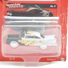 Johnny Lightning Kustomized 1958 Plymouth Fury WHITE LIGHTNING 1:64 Car