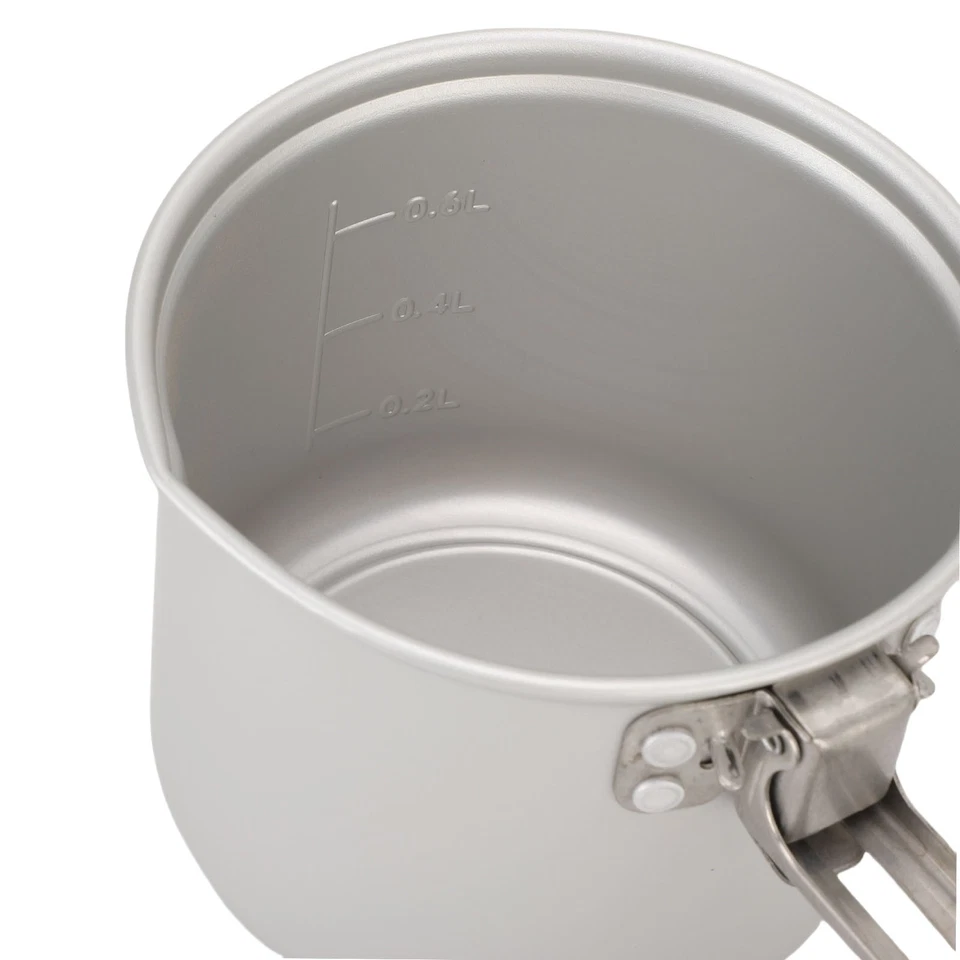 Small Milk Pot Portable Aluminum Fast Heating Foldable Camping Pot - Image 3 of 4