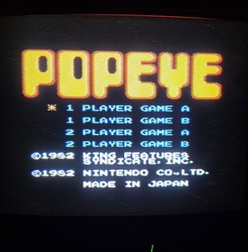 Popeye - Cartucho Nintendo NES - 5 tornillos USA