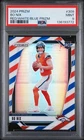 2024 Panini Prizm Bo Nix #309 Red White Blue Rookie RC Denver Broncos PSA 9 Mint