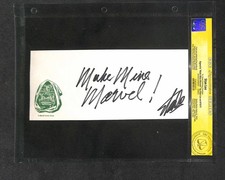 Signed Stan Lee Dr Doom Envelope Autograph Make Mine Marvel inscription Auto CGC