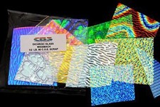 CBS Dichroic Assorted Glass Jewelry Pack Clear 1/2lb.Bag 90 COE