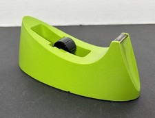 Vintage Scotch 3M Model C-15 Decor Tape Dispenser Lime Green Weighted Retro MCM