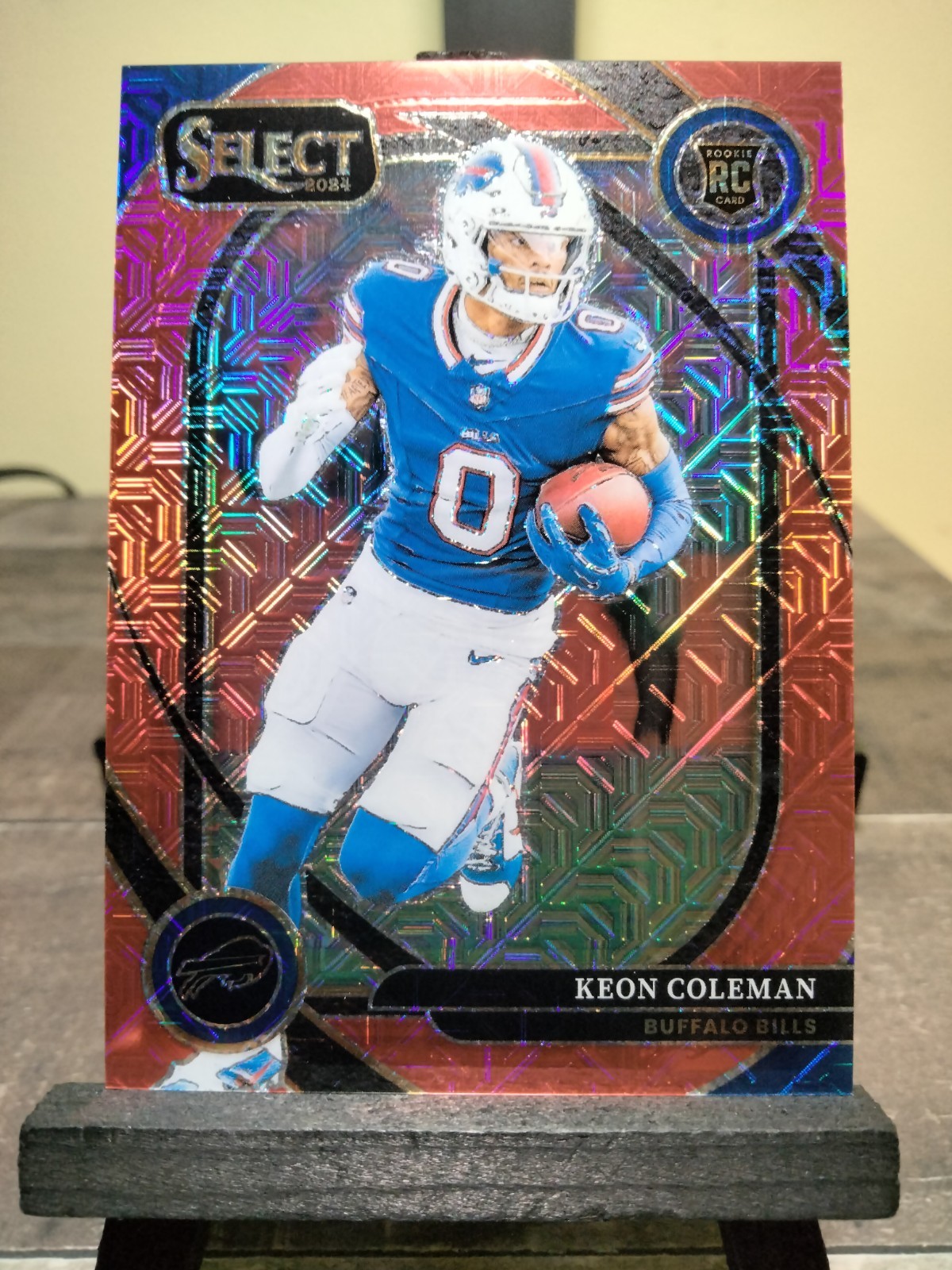 2024 Panini Select Club Level Keon Coleman #280 (RC) Red /49 Buffalo Bills