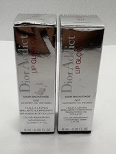 Dior Lip Glow Oil Lot of 2 007 Raspberry 020 Mahogany 0.20