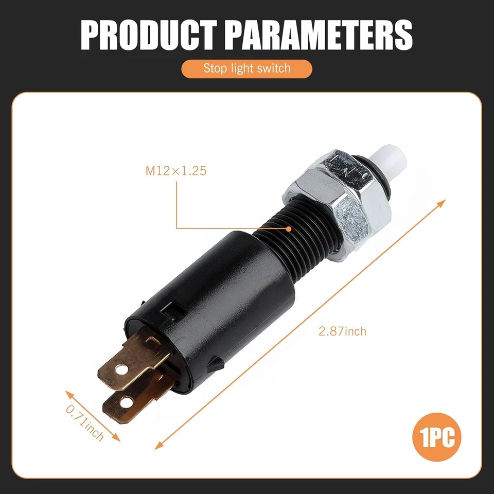 INTERRUPTOR DE LUZ DE FRENO 2 PIEZAS NUEVO PARA CHEVROLET GMC K5 BLAZER SLS66 Foto 2 de 4