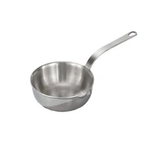 Mini Frying Pan 304 Stainless Steel Small Omelet Pan with Pouring Spout