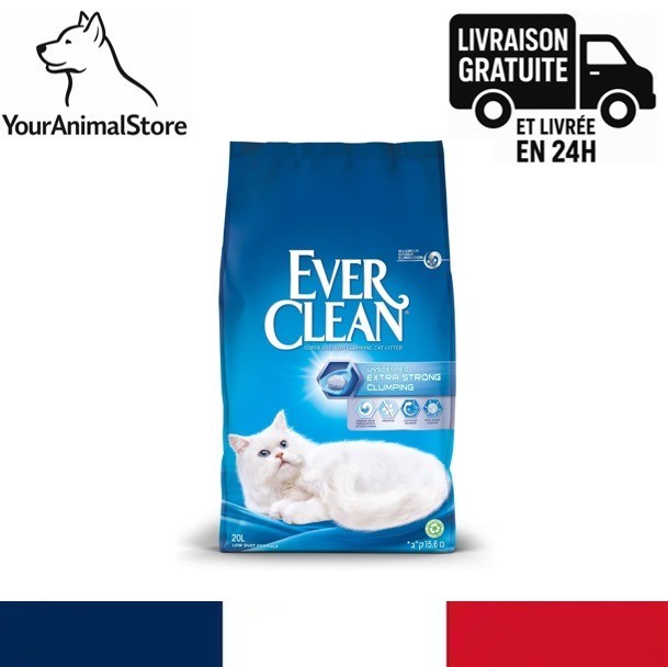 Ever Clean agglomérante finies les mauvaises odeurs de litière 20L